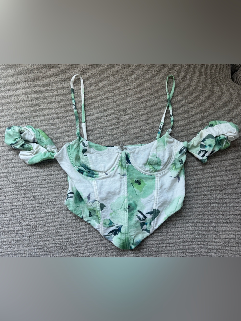 White Fox Floral Underwire top